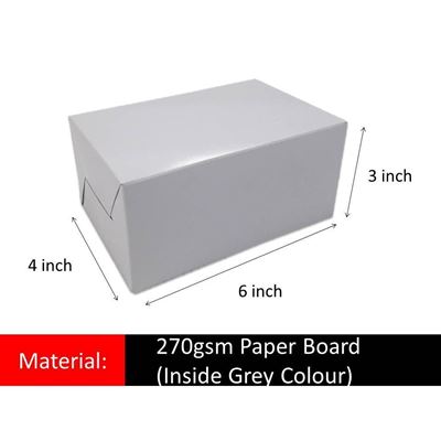 Picture of White paper box 4”x3”x6”