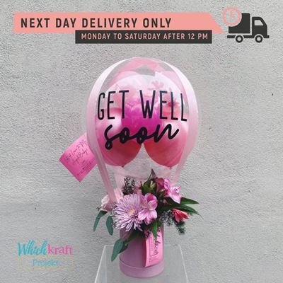 Picture of Hot Air Balloon Bouquet - Pink (WKP)